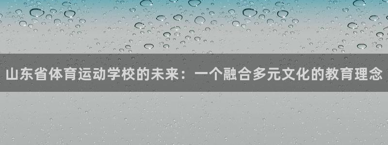 bbin视讯游戏平台：山东省体育运动学校的未来：一个融合多元文化的教育理念